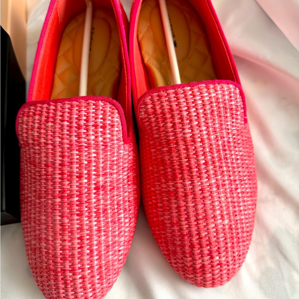 Brand new Birdies loafers, lipstick pink, size 8